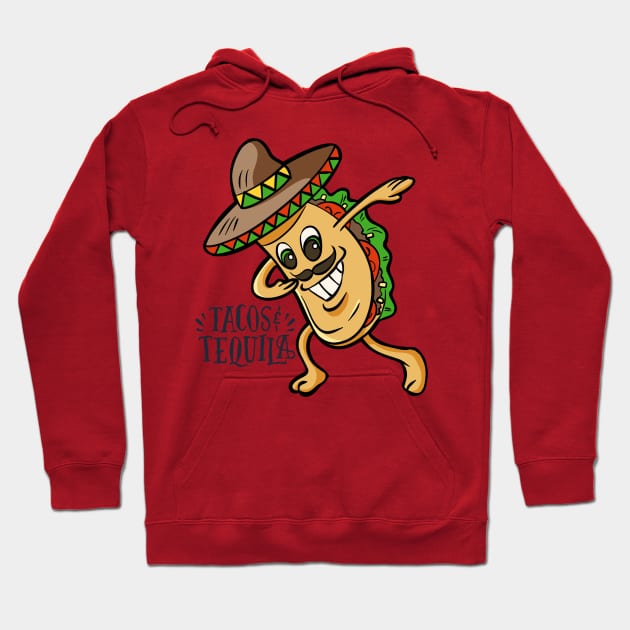 Tacos and Tequila Tacos lovers Hoodie by Barts Arts